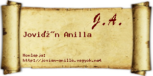 Jovián Anilla névjegykártya